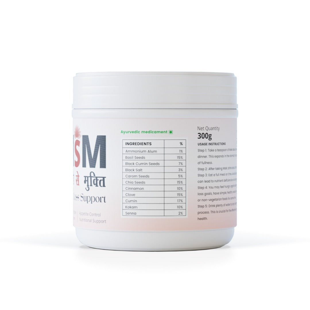 Ingredients list of ayurvedic weight loss powder