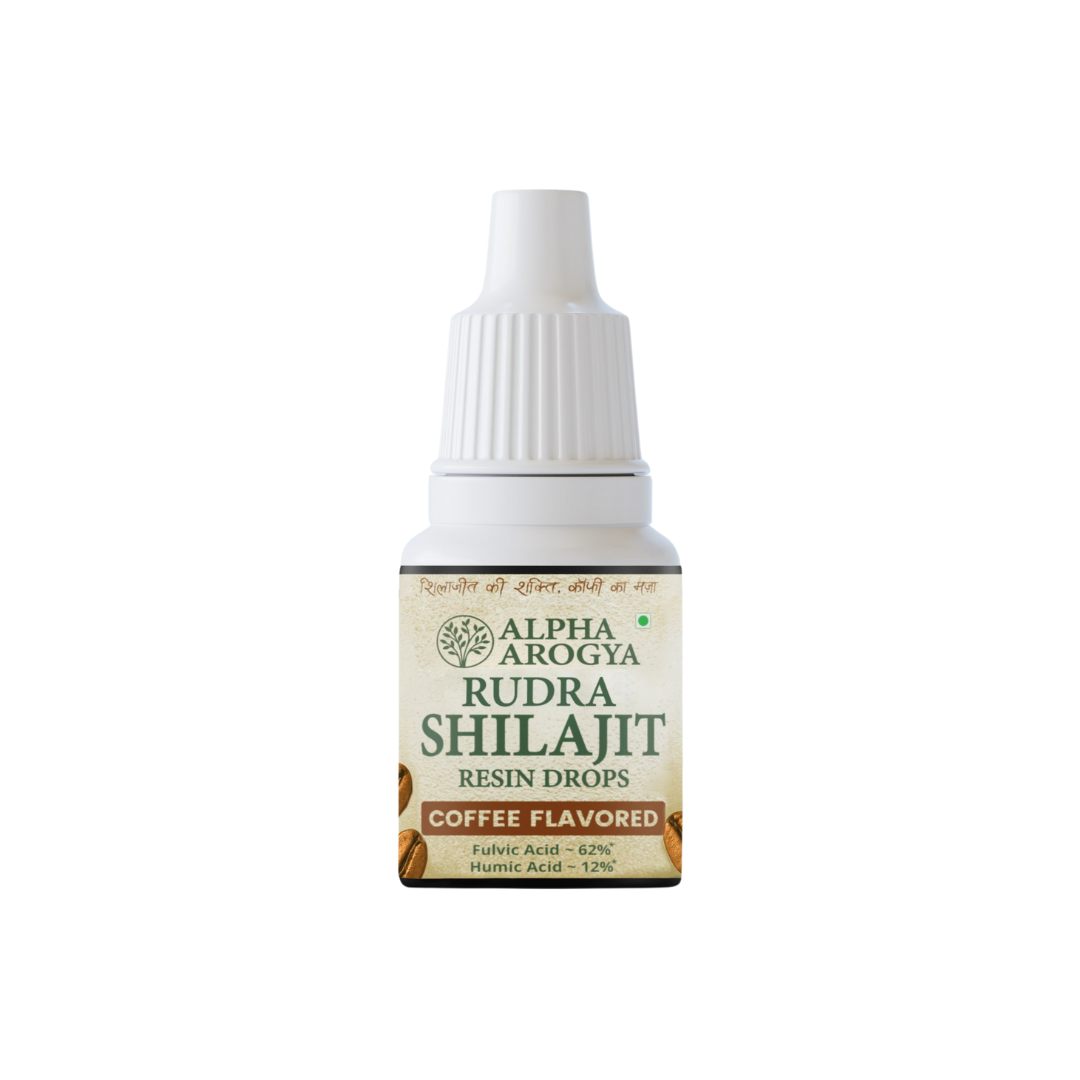 Rudra Shilajit Resin Drops – India’s 1st Coffee Flavored Shilajit